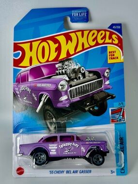 Hot Wheels 2022 Chevy Bel Air Series '55 CHEVY BEL AIR GASSER 2/5 43/250 Purple